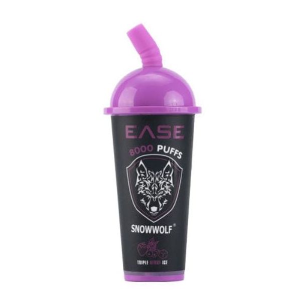 Triple Berry Ice SnowWolf Ease 8000 Puffs Disposable 10-Pack Cheap Deal!