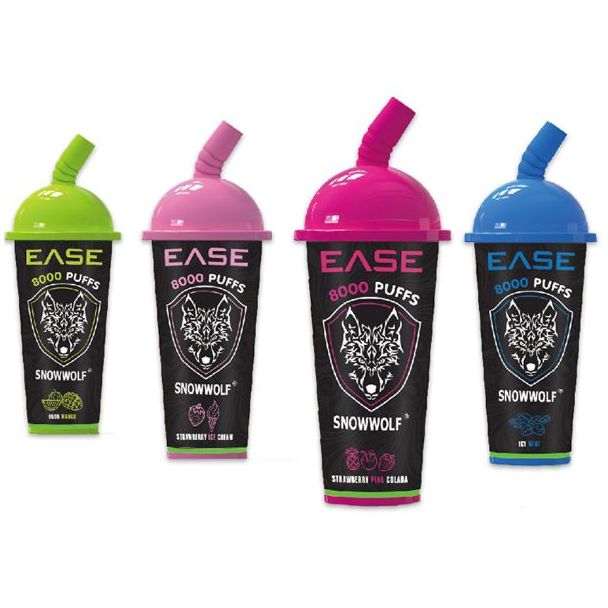 SnowWolf Ease 8000 Puffs Disposable 10-Pack Ejuices Wholesale Deal Price!