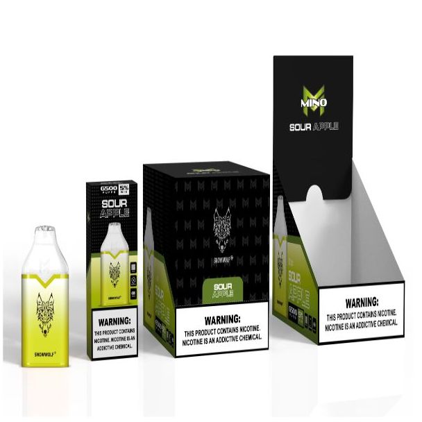 Sour Apple Snowwolf Mino 6500 Puffs Disposable 10-Pack