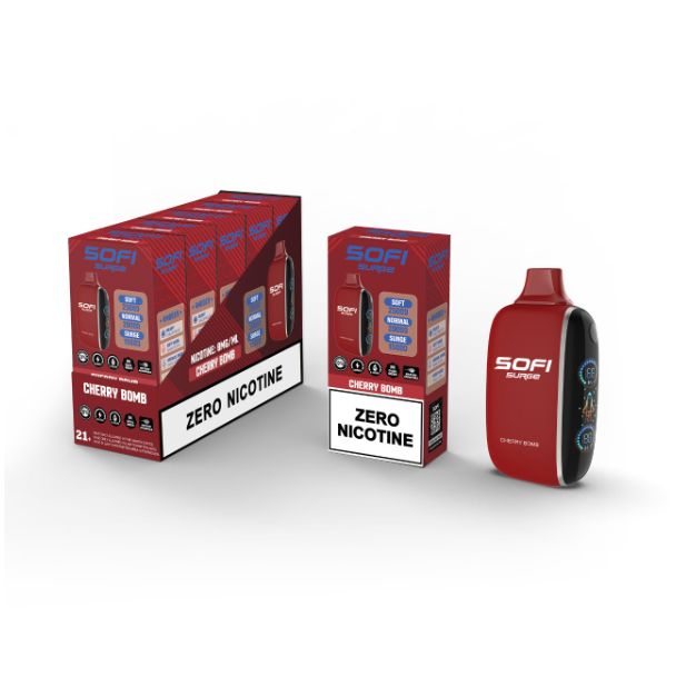 SOFI Surge 25,000 Puffs Zero Nicotine Disposable Cherry Bomb