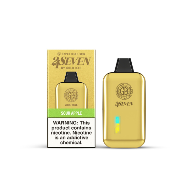 Gold Bar 24Seven 24000 Puff Disposable - Sour Apple