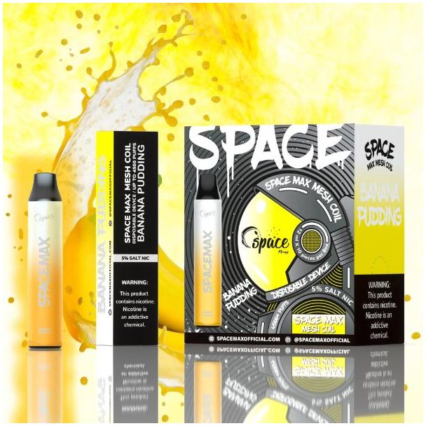 Banana Pudding Space Max 4500 Puffs Mesh Disposable 10-Pack Bulk Price!