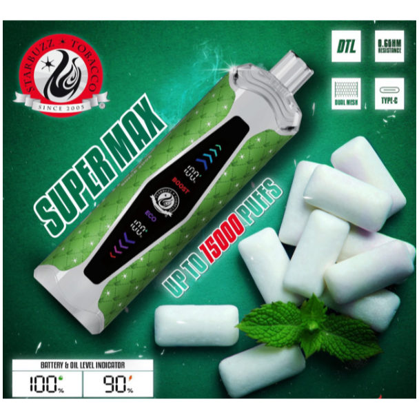 Best Deal Starbuzz Super Max 15,000 Puffs Disposable 