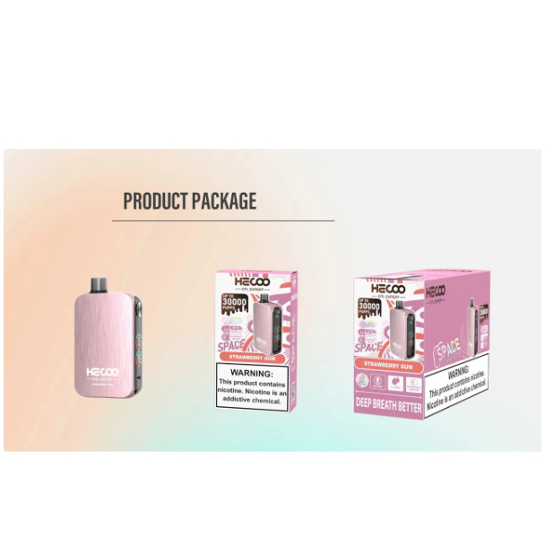 Best Deal HECOO Space DTL Expert 30,000 Puffs - Strawberry Gum