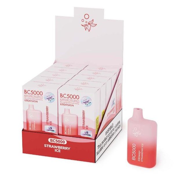 EB Designs BC5000 Disposable-10-Pack Strawberry Ice