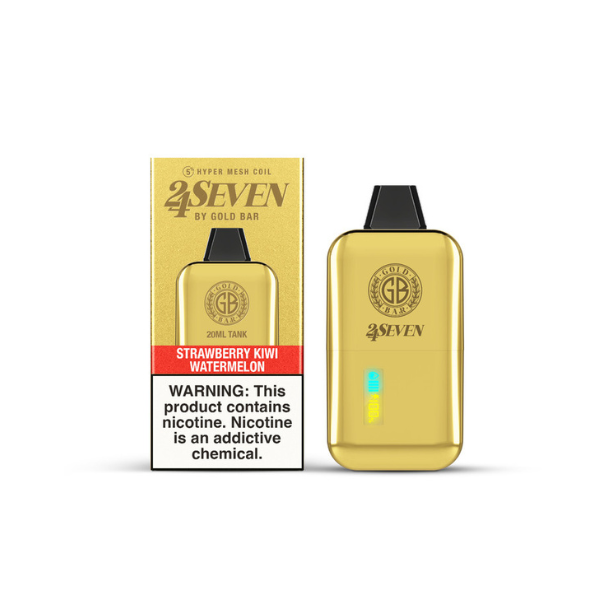 Gold Bar 24Seven 24000 Puff Disposable - Strawberry Kiwi Watermelon