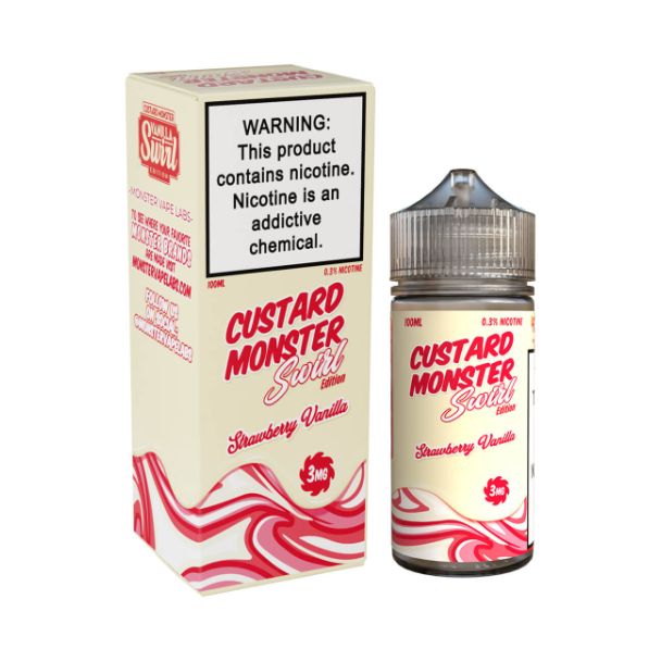 Best Deal Custard Monster Swirl Edition 100mL - Strawberry Vanilla