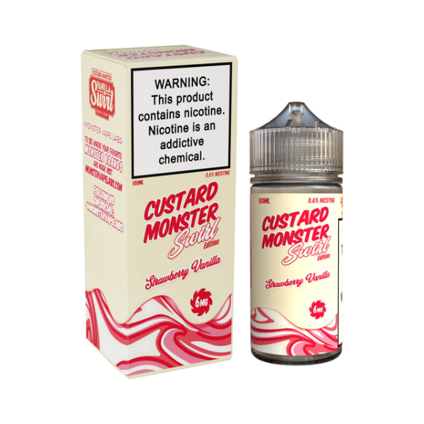 Best Deal Custard Monster Swirl Edition 100mL - Strawberry Vanilla