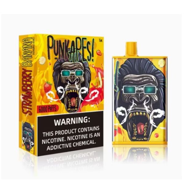 Best Deal PunkApes 6000 Puffs Disposable - Strawberry Banana