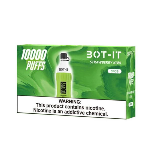 Best Deal BOT-IT 10000 Puffs Disposable 5 Pack - Strawberry Kiwi