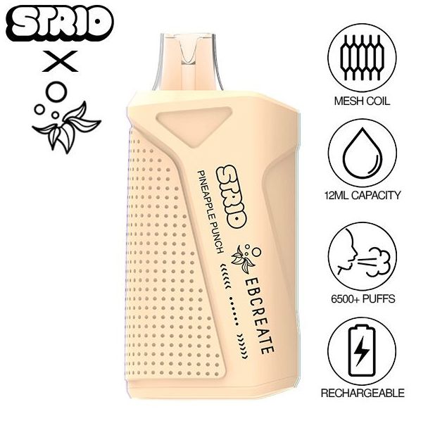 Strio EbcreatePineapple Punch 6500 Puffs Flavors