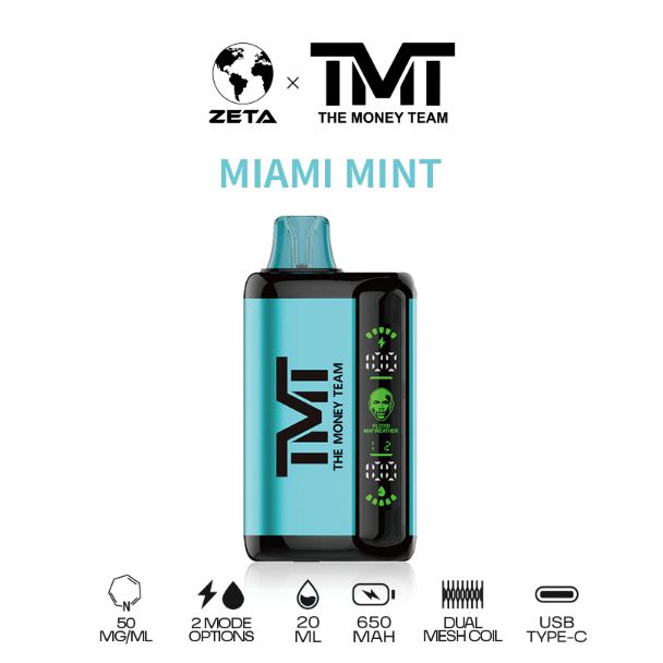 TMT by Floyd Mayweather 15,000 Puffs Disposable  Miami Mint