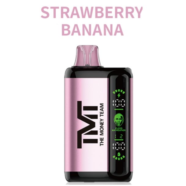 TMT by Floyd Mayweather 15,000 Puffs Disposable  Strawberry Banana
