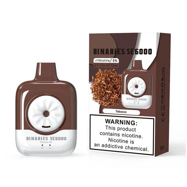 Best Deal HorizonTech Binaries Cabin SE6000 Puffs Disposable - Tobacco