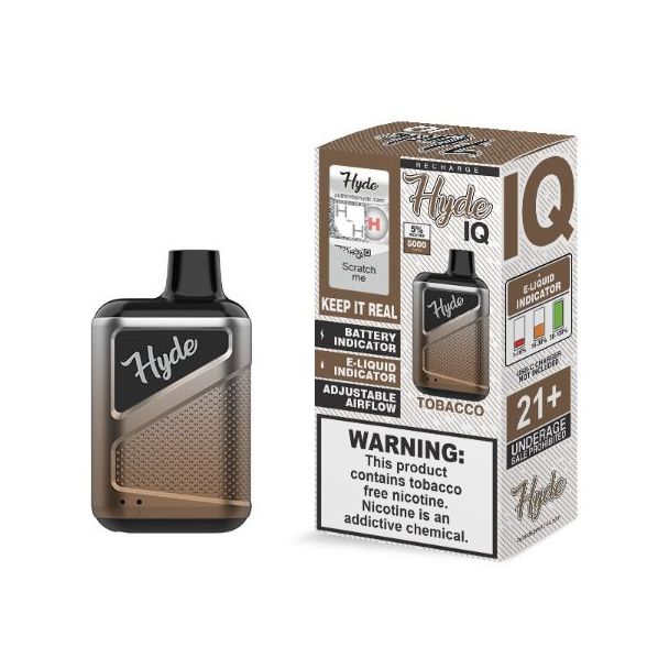 Tobacco Hyde IQ 5000 Puffs Disposable