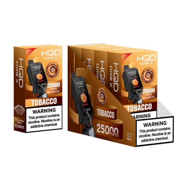 HQD Cuvie X 25,000 Puff Disposable - Tobacco