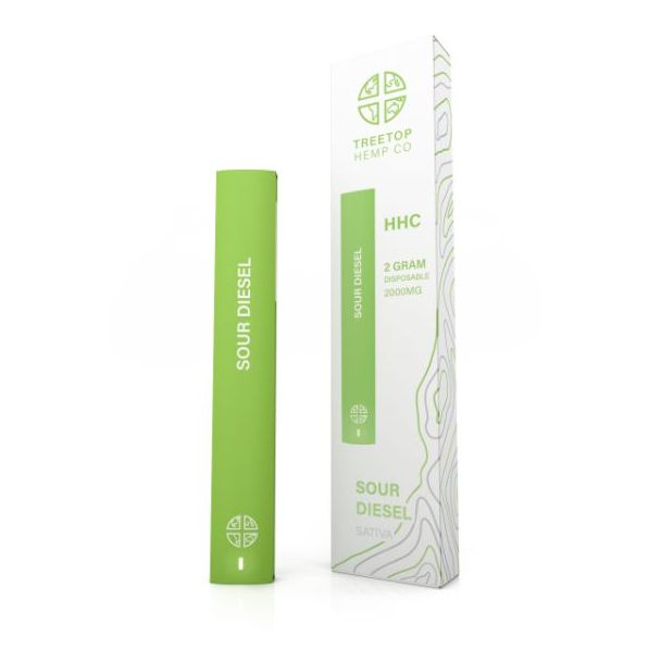 Sour Diesel Treetop Hemp Co. HHC Single Disposable 2g