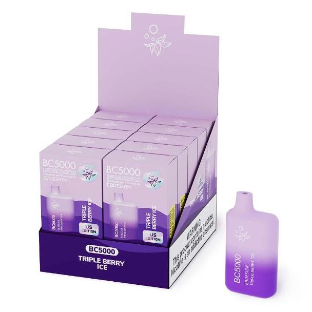 EB Designs BC5000 Disposable-10-Pack Triple Berry Ice