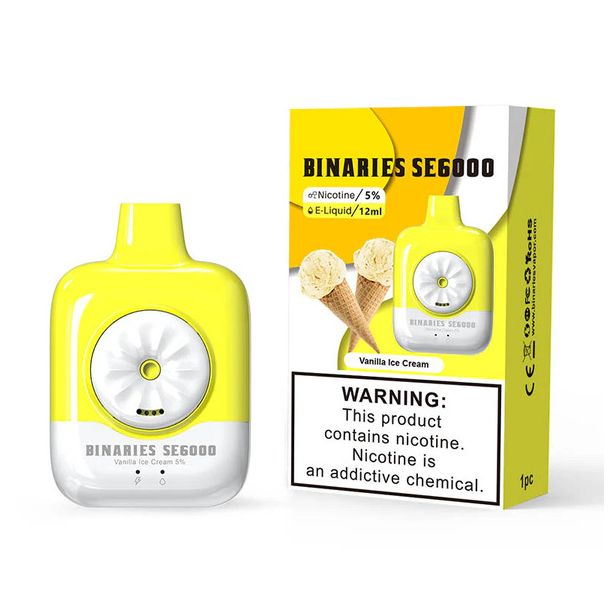 Best Deal HorizonTech Binaries Cabin SE6000 Puffs Disposable - Vanilla Ice Cream