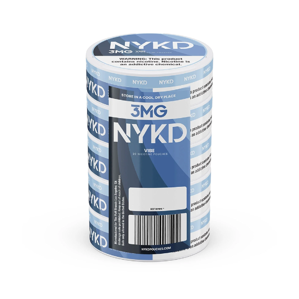 Best Deal NYKD Nicotine Pouches 20ct Can (5 Pack) - Vibe 3mg
