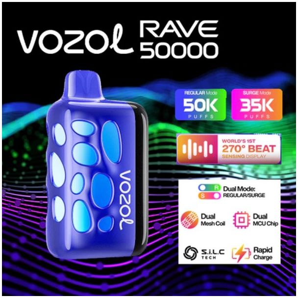 Vozol Rave 50,000 Puffs Disposable