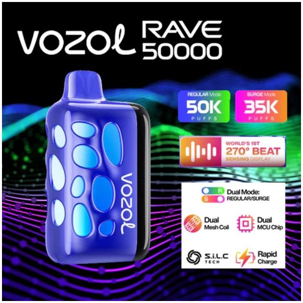 Vozol Rave 50,000 Puffs Disposable