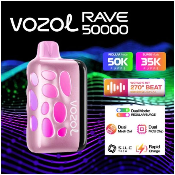 Vozol Rave 50,000 Puffs Disposable