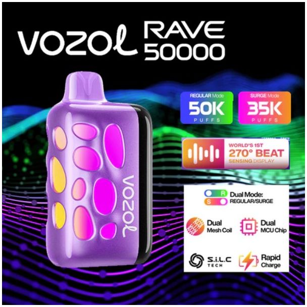 Vozol Rave 50,000 Puffs Disposable