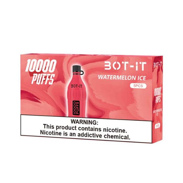 Best Deal BOT-IT 10000 Puffs Disposable 5 Pack - Watermelon Ice