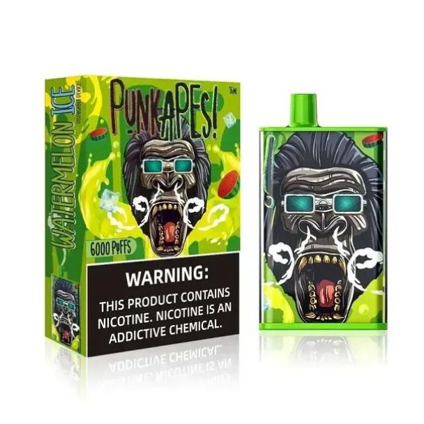 Best Deal PunkApes 6000 Puffs Disposable - Watermelon Ice
