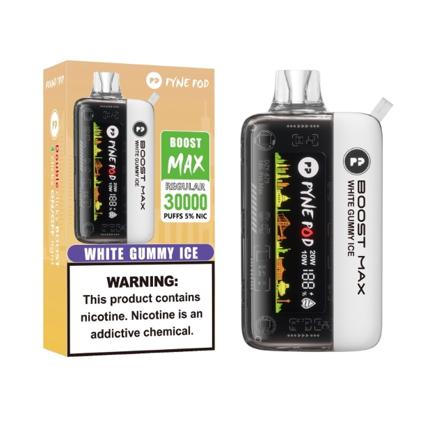 Best Deal Pyne Pod Boost Pro Max 30,000 Puffs Disposable - White Gummy Ice