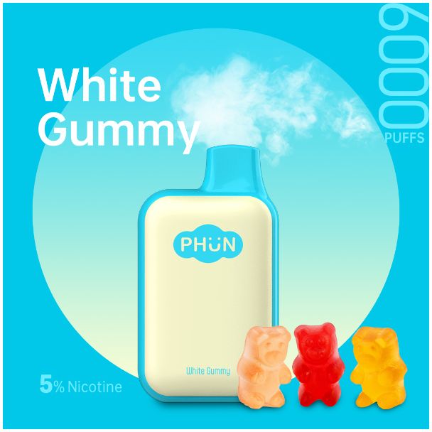 White Gummy Phun Box Best Ejuices Wholesale Prices
