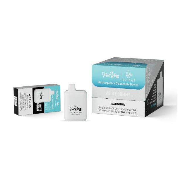 White Gummy Pod King x Elf Bar XC5000 Disposable 10-Pack 