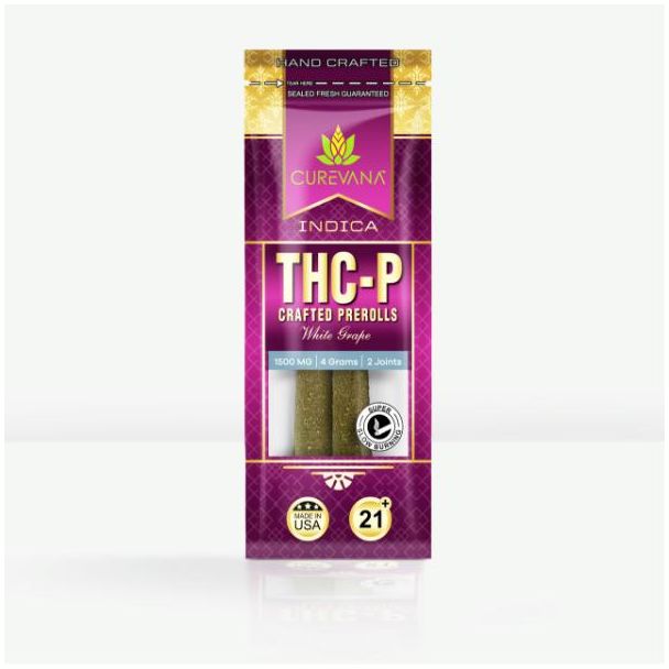  THC P 2 Pack Preroll 1500mg White Grape