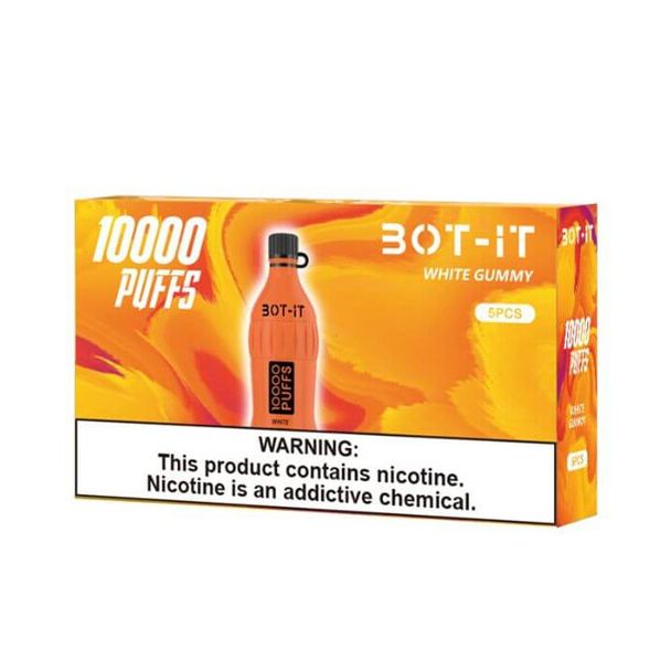 Best Deal BOT-IT 10000 Puffs Disposable 5 Pack - White Gummy