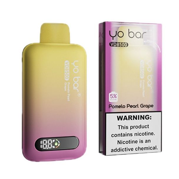 Yo Bar 8500 Puffs Disposable Vape 16mL - Pomelo Pearl Grape