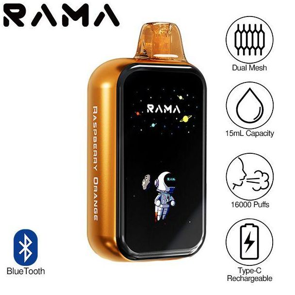Yovo Rama 16000 Puffs Disposable - Raspberry Orange