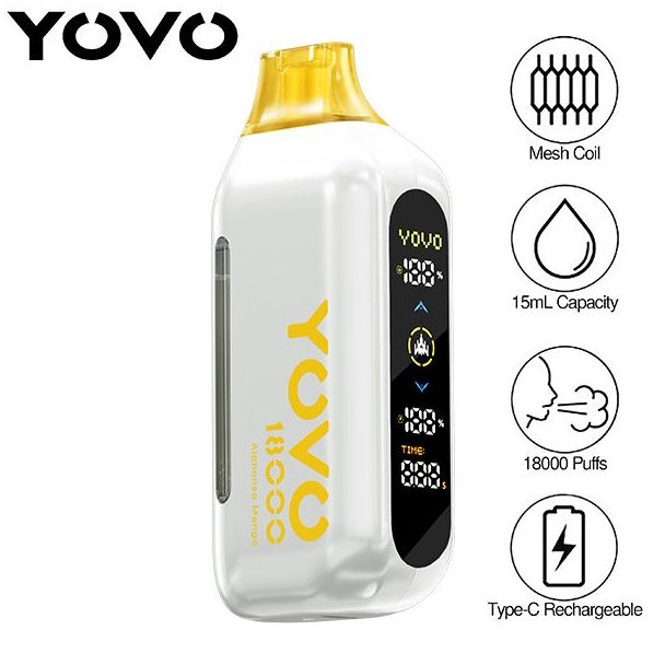 YOVO Ultra 18000 Puffs Disposable Alphonso Mango