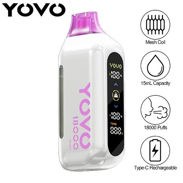 YOVO Ultra 18000 Puffs Disposable Strazz