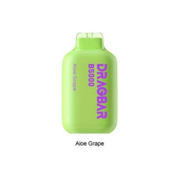 Aloe Grape ZoVoo DragBar 5000 Puffs Disposable 5-Pack Bulk Deal!