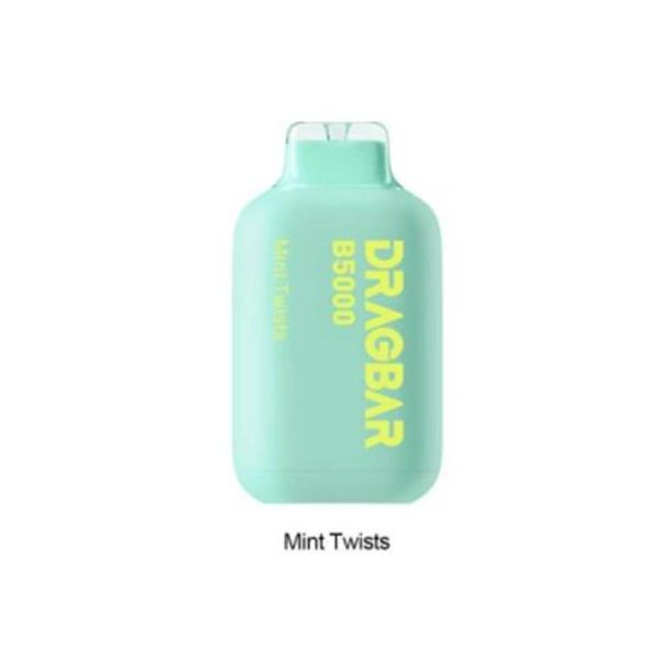 Mint Twists ZoVoo DragBar 5000 Puffs Disposable 5-Pack Ejuices Wholesale Deal!