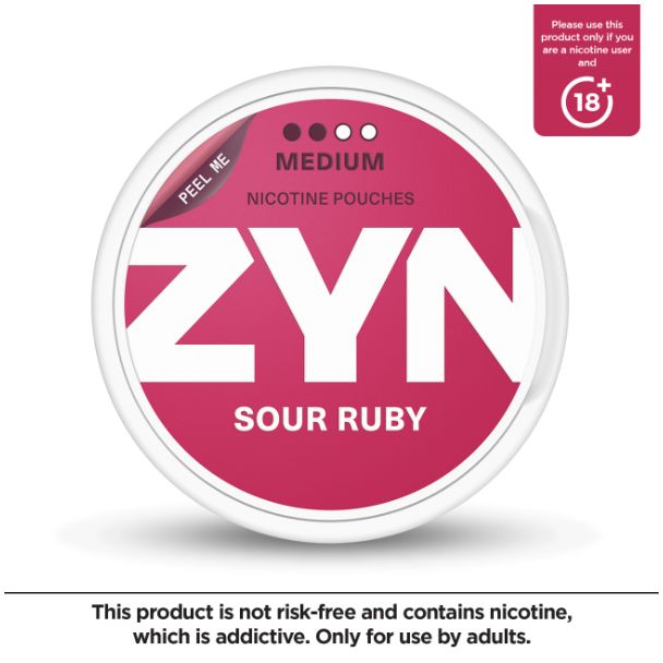 ZYN Nicotine Pouches Sour Ruby